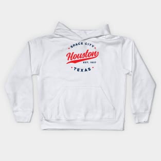 Houston Space City Texas Vintage USA Kids Hoodie